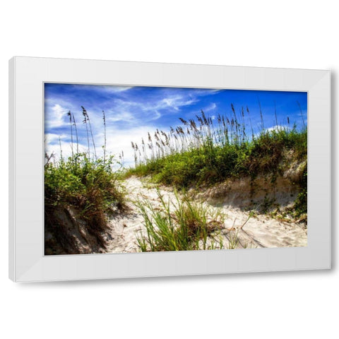 To the Beach II White Modern Wood Framed Art Print by Hausenflock, Alan