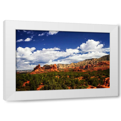 Sedona Skies I White Modern Wood Framed Art Print by Hausenflock, Alan