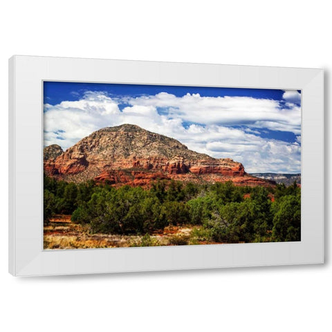 Sedona Skies II White Modern Wood Framed Art Print by Hausenflock, Alan