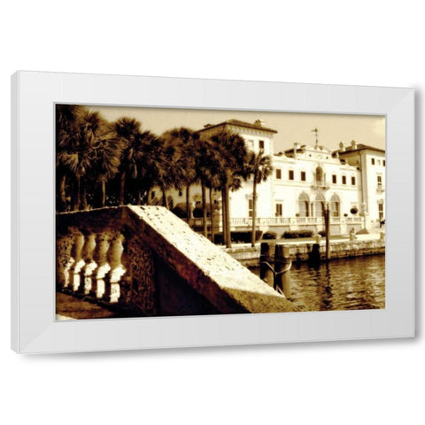 Vizcaya II White Modern Wood Framed Art Print by Hausenflock, Alan