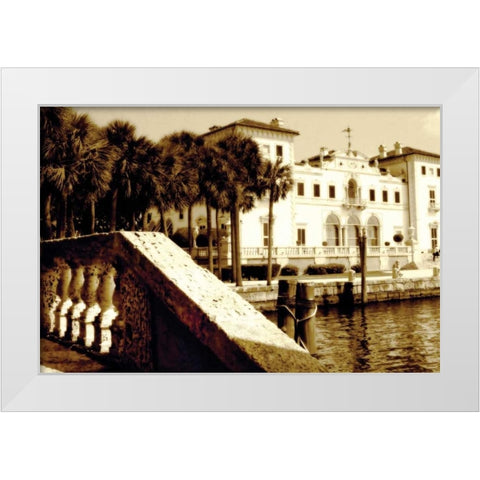 Vizcaya II White Modern Wood Framed Art Print by Hausenflock, Alan