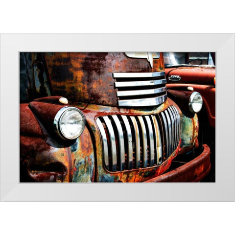 Rusty Old Truck I White Modern Wood Framed Art Print by Hausenflock, Alan