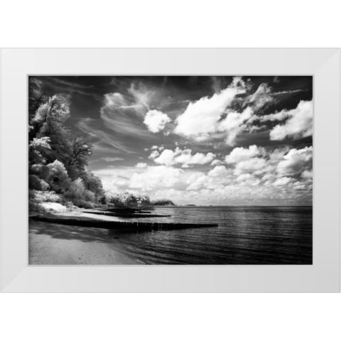 Tappahannock Shores I White Modern Wood Framed Art Print by Hausenflock, Alan