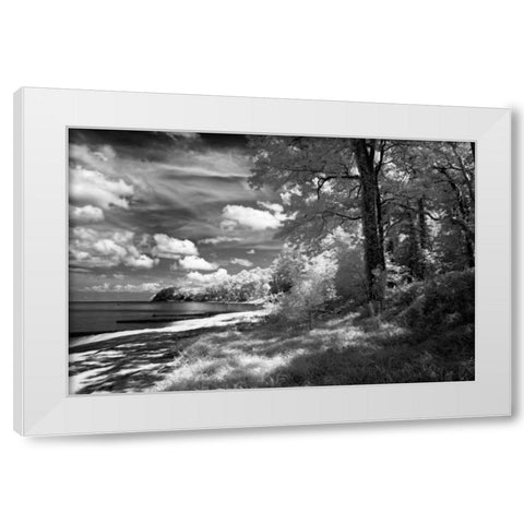 Tappahannock Shores II White Modern Wood Framed Art Print by Hausenflock, Alan