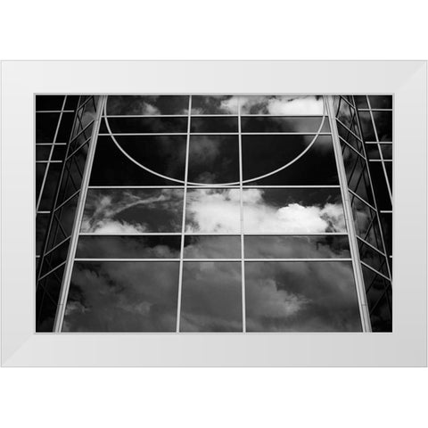 Clouds in the Glass II White Modern Wood Framed Art Print by Hausenflock, Alan