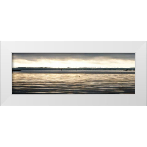 Foreboding Sunrise I White Modern Wood Framed Art Print by Hausenflock, Alan