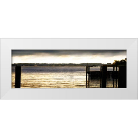 Foreboding Sunrise II White Modern Wood Framed Art Print by Hausenflock, Alan