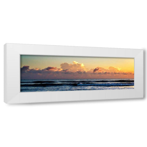 Cloud Bank Sunrise I White Modern Wood Framed Art Print by Hausenflock, Alan