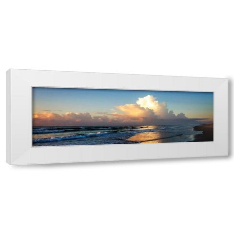 Cloud Bank Sunrise II White Modern Wood Framed Art Print by Hausenflock, Alan