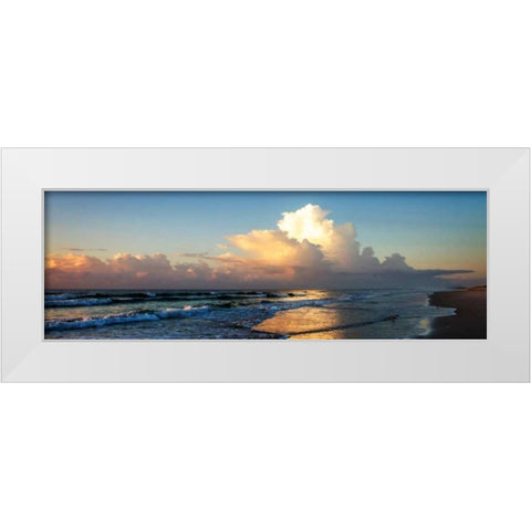 Cloud Bank Sunrise II White Modern Wood Framed Art Print by Hausenflock, Alan