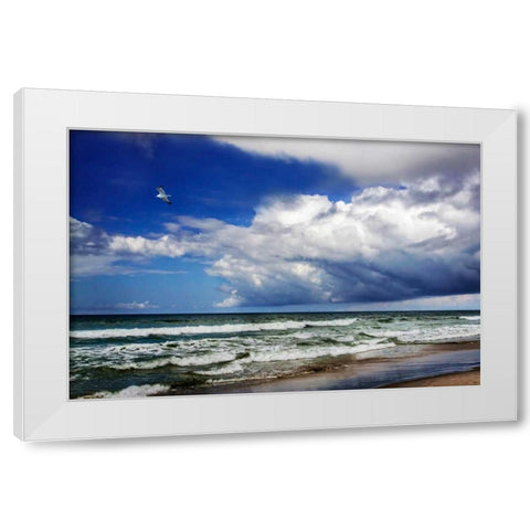 Awesome Beach Day II White Modern Wood Framed Art Print by Hausenflock, Alan