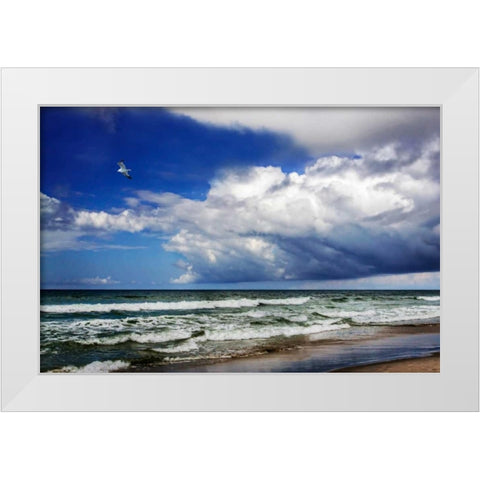 Awesome Beach Day II White Modern Wood Framed Art Print by Hausenflock, Alan