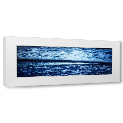 Blue Water II White Modern Wood Framed Art Print by Hausenflock, Alan