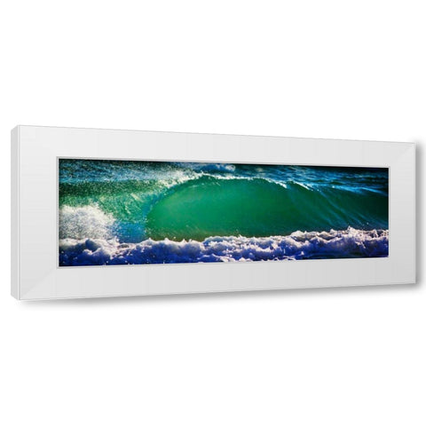 Breaking Wave II White Modern Wood Framed Art Print by Hausenflock, Alan