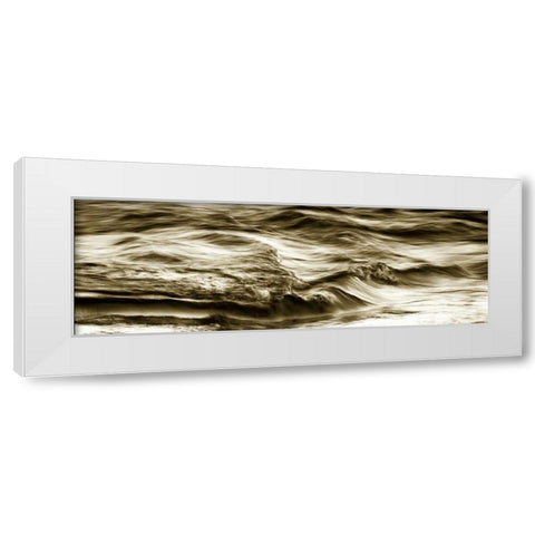 Rippling Waters I White Modern Wood Framed Art Print by Hausenflock, Alan