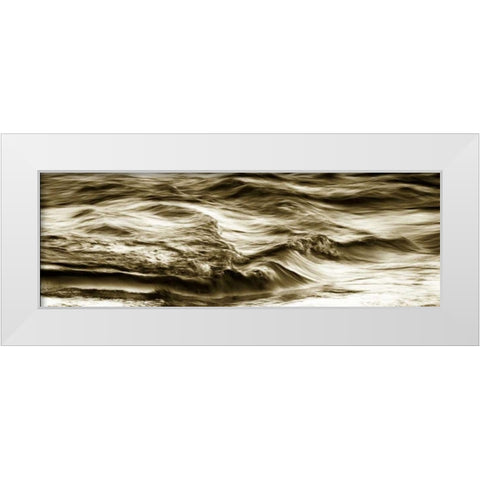 Rippling Waters I White Modern Wood Framed Art Print by Hausenflock, Alan