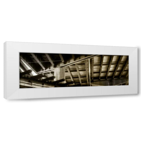 Structure I White Modern Wood Framed Art Print by Hausenflock, Alan