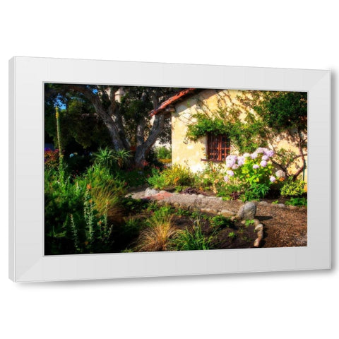 Mission Garden White Modern Wood Framed Art Print by Hausenflock, Alan