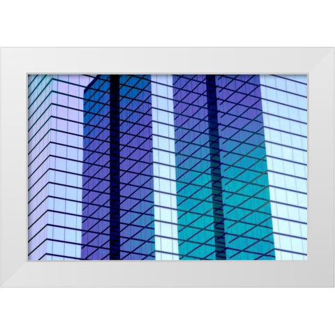 Glass and Steel II White Modern Wood Framed Art Print by Hausenflock, Alan