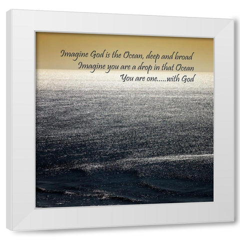 Gods Ocean White Modern Wood Framed Art Print by Hausenflock, Alan