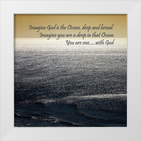 Gods Ocean White Modern Wood Framed Art Print by Hausenflock, Alan