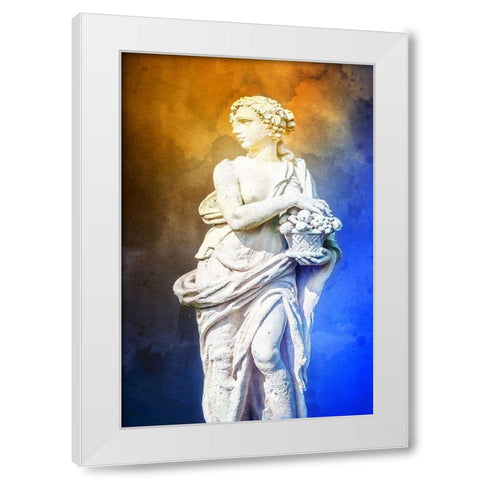 Greek Lady II White Modern Wood Framed Art Print by Hausenflock, Alan