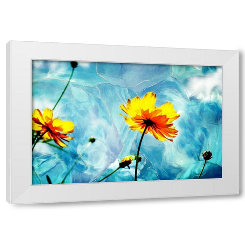 Reaching for the Sun III White Modern Wood Framed Art Print by Hausenflock, Alan