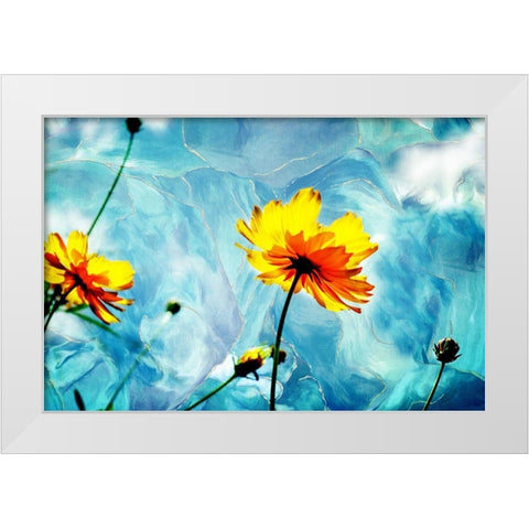 Reaching for the Sun III White Modern Wood Framed Art Print by Hausenflock, Alan