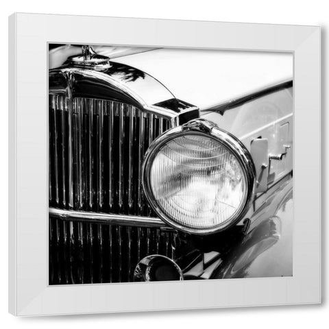 Vintage Roadster II White Modern Wood Framed Art Print by Hausenflock, Alan