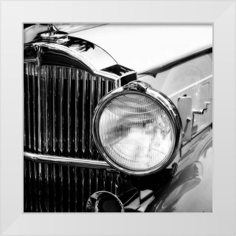 Vintage Roadster II White Modern Wood Framed Art Print by Hausenflock, Alan