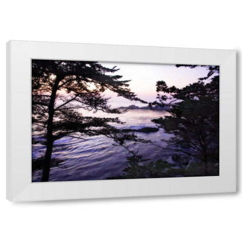 Carmel Highlands Sunset I White Modern Wood Framed Art Print by Hausenflock, Alan