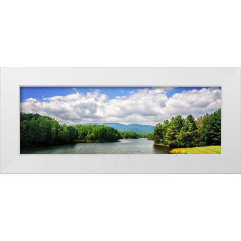 Crozet Mountains I White Modern Wood Framed Art Print by Hausenflock, Alan