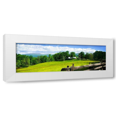 Crozet Mountains II White Modern Wood Framed Art Print by Hausenflock, Alan