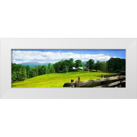 Crozet Mountains II White Modern Wood Framed Art Print by Hausenflock, Alan