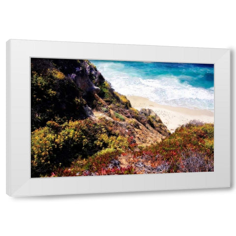 Garrapata Highlands I White Modern Wood Framed Art Print by Hausenflock, Alan