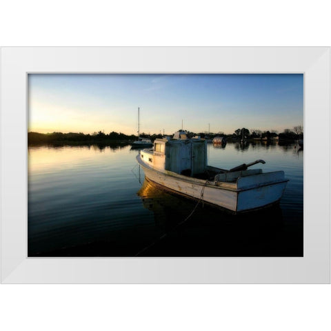 A Quiet Morning White Modern Wood Framed Art Print by Hausenflock, Alan