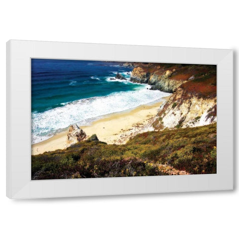 Garrapata Highlands II White Modern Wood Framed Art Print by Hausenflock, Alan