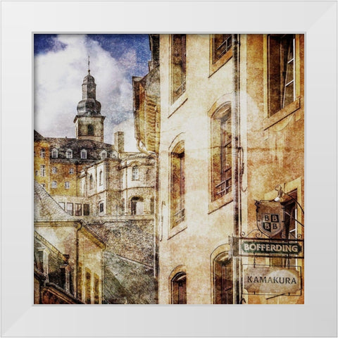 Old Luxembourg White Modern Wood Framed Art Print by Hausenflock, Alan