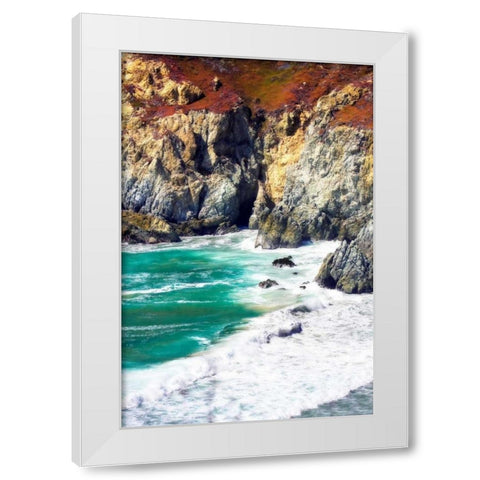 Garrapata Highlands III White Modern Wood Framed Art Print by Hausenflock, Alan