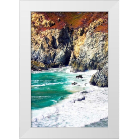 Garrapata Highlands III White Modern Wood Framed Art Print by Hausenflock, Alan