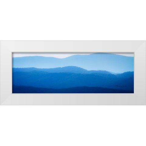 The Blue Ridge II White Modern Wood Framed Art Print by Hausenflock, Alan