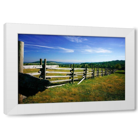 Winchester County White Modern Wood Framed Art Print by Hausenflock, Alan