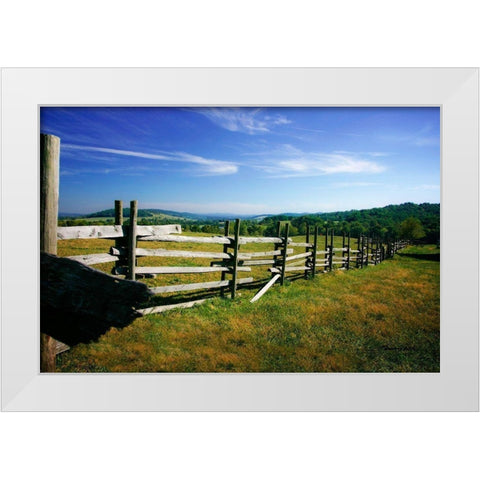 Winchester County White Modern Wood Framed Art Print by Hausenflock, Alan