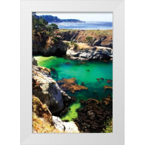 China Cove I White Modern Wood Framed Art Print by Hausenflock, Alan