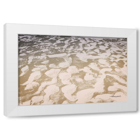 Sand White Modern Wood Framed Art Print by Hausenflock, Alan
