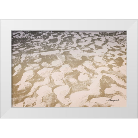 Sand White Modern Wood Framed Art Print by Hausenflock, Alan