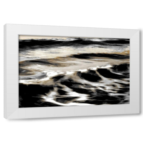 Stormy Waves White Modern Wood Framed Art Print by Hausenflock, Alan