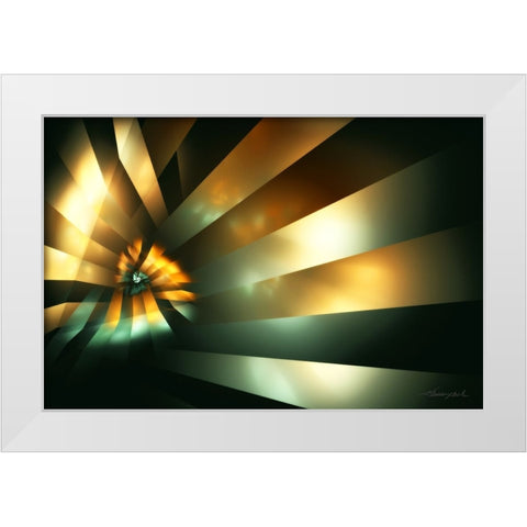 Nexus of Light White Modern Wood Framed Art Print by Hausenflock, Alan