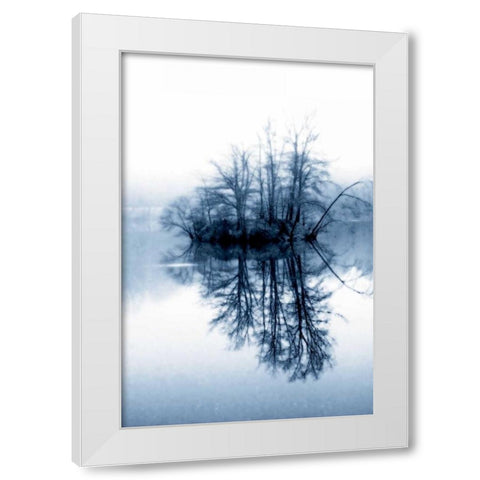 Fog on the Lake II White Modern Wood Framed Art Print by Hausenflock, Alan