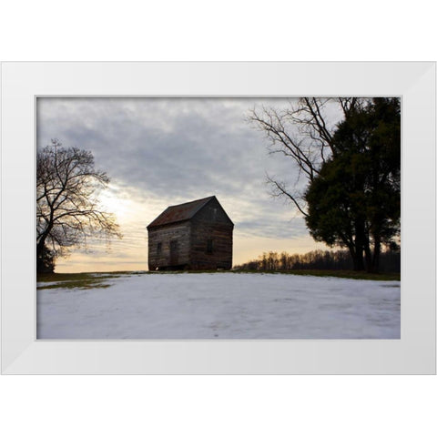 Winter Sky II White Modern Wood Framed Art Print by Hausenflock, Alan